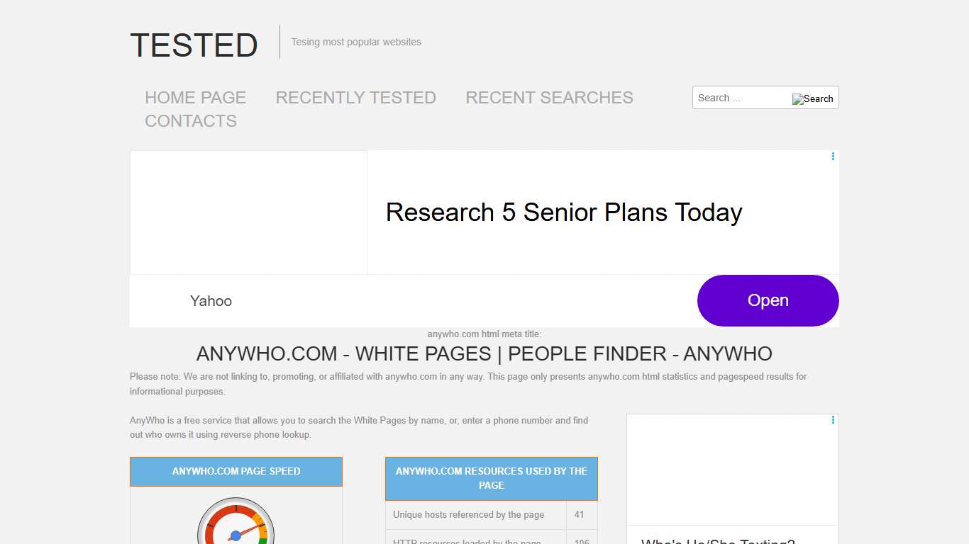 anywho.com White Pages People Finder - AnyWho